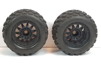 Pro-Line 10127-10 Badlands MX38 3.8" Tire w/Raid 8x32 Wheels (M2) (Black) (2) - Image 1 of 4