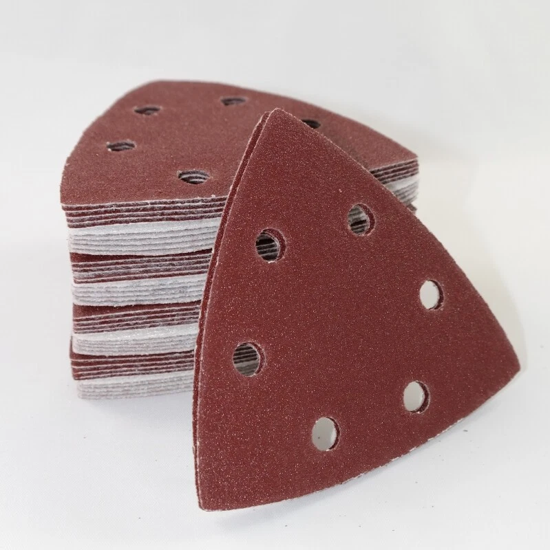 Schleifdreiecke Dreieck Schleifpapier Deltaschleifer 93 x 93 x 93 mm Klett Mix - Bild 1 von 3