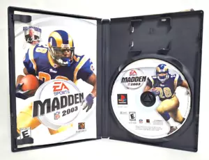 Videogioco Calcio Vintage 2002 Sony Playstation Madden NFL 2003 Divertente Con Manuale - Foto 1 di 11