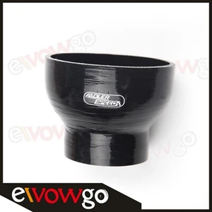 4" To 2.5'' inch Straight Reducer Silicone Coupler 4Ply Hose Pipe Black - Picture 1 of 5