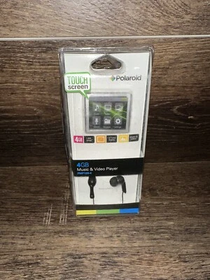 Polaroid PMP120-4 Built-In Sports Clip Touch Screen Mp3 Player 4GB Silver New - Image 1 of 4