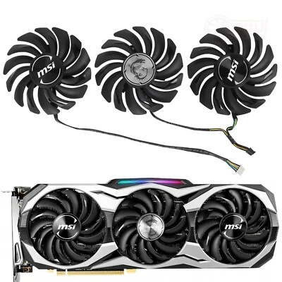 MSI GeForce RTX 2070 2080 2080 Ti DUKE Graphics Card Replacement Fan - Image 1 of 3