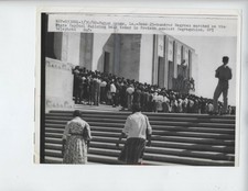 1960 ORIGINAL RACIST INTEGRATION PHOTO PROTEST PHOTO VINTAGE BATON ROUGE