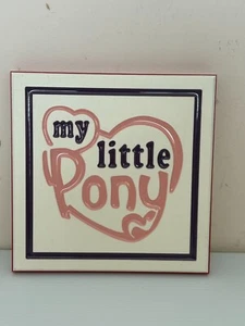 Plástico Duro My Little Pony Caballos Juguetes Pared Placa Colgante Esmalte 7" Arte - Imagen 1 de 4