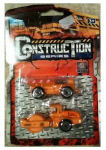 Heavy Duty ConstrucTion Series-Diecast Metal & Plastic-Dump & Roller Trucks - Picture 1 of 1