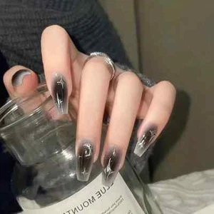 Bara ballerina media lunga 48 pezzi 2 scatole stelle luna argento grigio sfumato - Foto 1 di 9