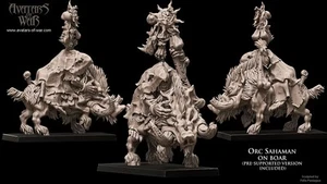 Orques et gobelins - Chaman orque sur sanglier - Picture 1 of 1