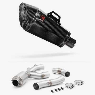 Lextek Slip-on Stainless Steel 210mm Exhaust for Yamaha MT-10 16-23 - Image 1 of 2