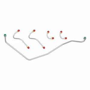 Engine Line Pump To Carburetor CrossRam Tubes 1969 Chevrolet Camaro OE Steel 5pc - Bild 1 von 9