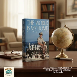 James A Michener THE WORLD IS MY HOME A Memoir 1992 1st Edition Hardcover DJ - Foto 1 di 14