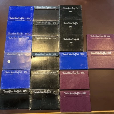Dealers Lot Of 20 Proof Sets 1968-1987 Lot#10 - Image 1 of 4
