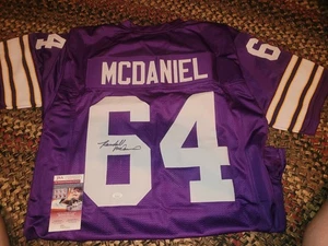 Randall Mcdaniel Minnesota Vikings signed Autogramm Trikot JSA coa - Bild 1 von 3