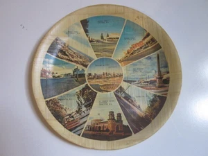 Vintage MIDGE BAMBUS TELLER SPEZIAL SOUVENIR WESTERN AUSTRALIEN TELLER 11" DURCHMESSER - Bild 1 von 4