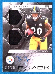 Parche automático Panini Black Kaleb Johnson Rookie Signature Materials 2025/149 (RC) - Imagen 1 de 2