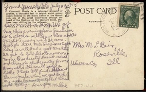 USA Colorado 1915 RPO Montrose Grand Junction Train Currecanti Black Canyo 94494 - Picture 1 of 2