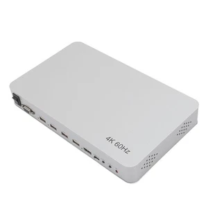 UK Plug KVM 4x1 4 Ports Support 4K At 60Hz 2K At 120Hz 4 In 1 Out HD M CB - Afbeelding 1 van 23