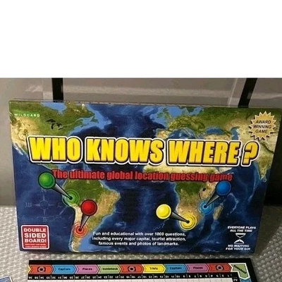 Who Knows Where? Award Winning Board Game 100% Complete VGC 2-4 Players Age 14+ - Image 1 of 2