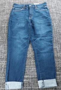 Pantalones de mezclilla elásticos azules de tiro alto SO para mujer talla 11 (30x25) nuevos con etiquetas - Imagen 1 de 9