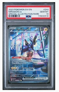 Miraidon ex 2023 violeta escarlata ilustración especial 244/198 PSA GEMA COMO NUEVA 10 - Imagen 1 de 2