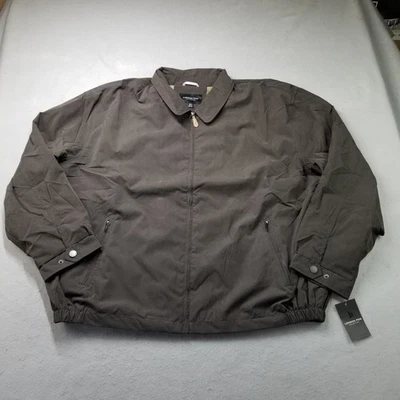 London Fog Mens Jacket Size 3X T Tall Dark Brown Lined Golf Lightweight - Image 1 of 4