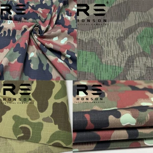 Swiss Blood Camo Split Camo Duck Hunting Camo Nylon Cotton Plaid Fabrics Cloth - Picture 1 of 17