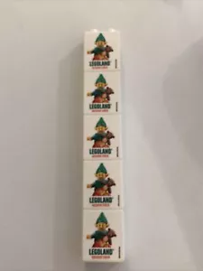 LOT of 5 Legoland Discovery Center LEGO Factory White Brick Souvenir (2016) - Picture 1 of 2