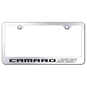 Licensed Stainless Steel License Plate Frame for Chevy Camaro SS - AUGD3022 - Picture 1 of 2