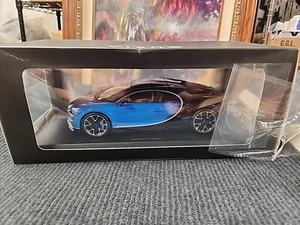 1:18 Scale Bugatti Chiron Blue Kyosho Diecast Model Car C09548BBK Ousia - Picture 1 of 18