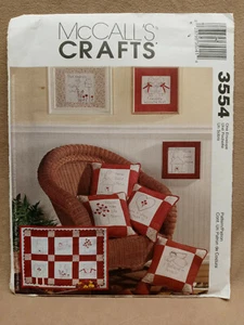 Patrón de costura McCall's 3554 para Redwork Crafts - SIN CORTAR - Imagen 1 de 1
