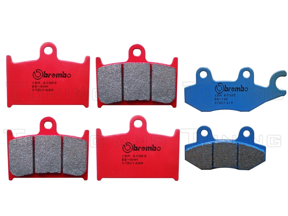 Pastiglie BREMBO Ant SA + Posteriori CC PER TRIUMPH SPEED TRIPLE T955 2002>2004 - Immagine 1 di 1