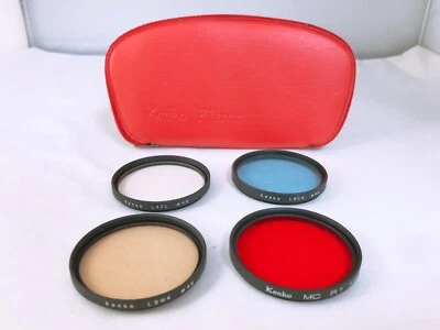 🟢TOP MINT🟢 Kenko 49mm Set of 4 Lens Filters from Japan - Image 1 of 3