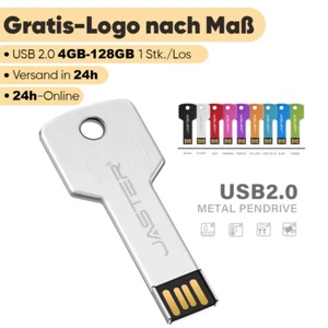 USB2.0 USB-Stick mit 128 GB Gravur in Form eines Metallschlüssels Ultradünne 8GB - Bild 1 von 18