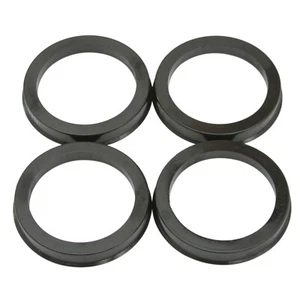 (4) Plastic Black Hub Centric Rings Hubrings 71.5mm Hub & 83mm Wheel (71.6-83) - Picture 1 of 4