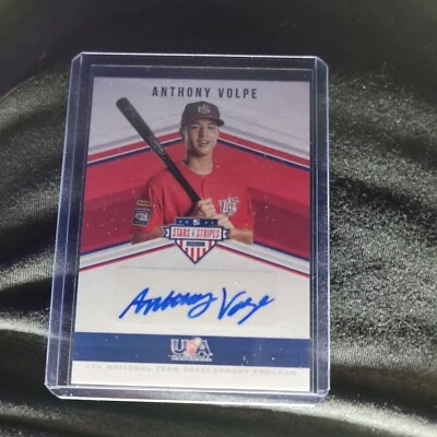 2018 Panini Stars And Stripes 17U Autograph Anthony Volpe #/233 - Image 1 of 2