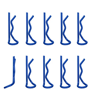 Karosserie Klammern Clips 27 mm blau für RC Car 1:8 10 Stk partCore 310035 - Bild 1 von 2