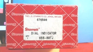 Starrett Tools EE. UU. 655-881J- Indicador de dial 0-25 mm" Rango-.01 mm lectura - Imagen 1 de 8