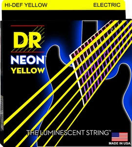 DR NYE-9 Neon Hi-Def Yellow Electric Guitar strings 9-42 - Picture 1 of 2