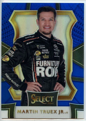 2017 Panini Select Racing NASCAR BLUE Parallel #33 Martin Truex Jr #20/199 - Image 1 of 2