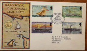Guernsey: Guernsey Mail Boats - 10 February 1972 - FDC + Insert - VGC - Picture 1 of 1