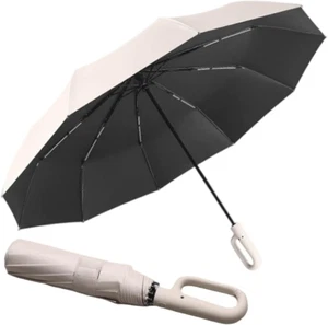 Extra Large Windproof Travel Folding Golf 54‘’ Umbrella Compact Automatic Open/C - Picture 1 of 8