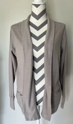 AVENTURA Cárdigan Suéter Mujer MEDIANO Térmico Waffle Tejido Algodón Orgánico Taupe Foto 1 de 4