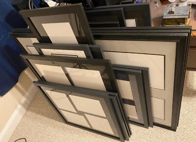 Lot Of Frames (17) For Photos Or Pictures 8x10 & 11x14 Collage Black Frames - Image 1 of 4