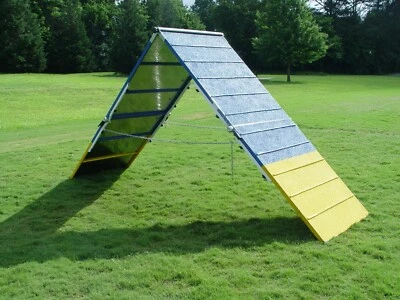Dog Agility A-Frame, Aluminum Ramps & Rubber Surface - Image 1 of 3