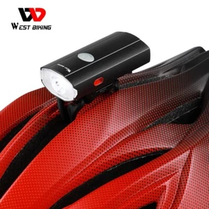 WEST BIKING Waterproof USB Bike LED Headlight Front Light Taillight Helmet Light - Picture 1 of 24