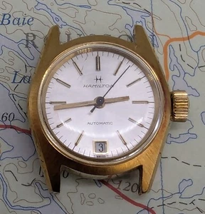 Vtg Hamilton Automatic Date 704003-4 Women's Watch - Running - Picture 1 of 7