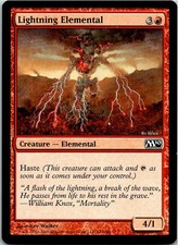 Lightning Elemental Magic The Gathering 2010 Card Light Play X1
