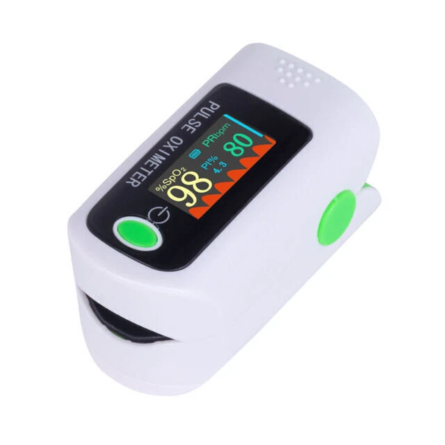 Finger Tip Pulse Oximeter Meter Blood Oxygen Saturation Heart Rate Monitor Spo2