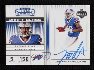 2016 Panini Contenders Draft Class RPS Jonathan Williams #20 Rookie Auto RC