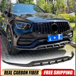 Alerón labial de parachoques delantero de carbono real para Mercedes Benz X253 Sport GLC43 GLC63 - Imagen 1 de 15