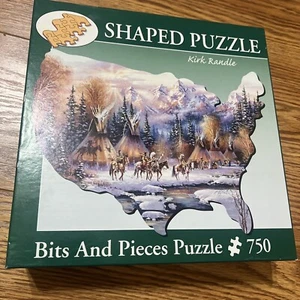 Bits and Pieces Shaped Puzzle 750 Piece Home of the Brave Kirk Randle (New) Read - Picture 1 of 5